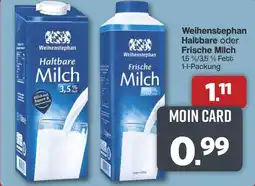 Famila Nord West Weihenstephan Haltbare oder Frische Milch Angebot