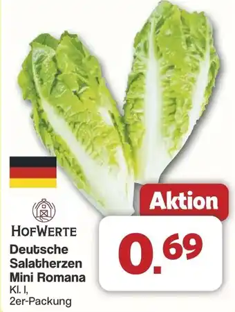 Famila Nord West HOFWERTE Deutsche Salatherzen Mini Romana Angebot