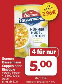 Famila Nord West Sonnen Bassermann Suppen oder Eintöpfe Angebot