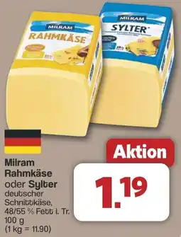 Famila Nord West Milram Rahmkäse oder Sylter Angebot