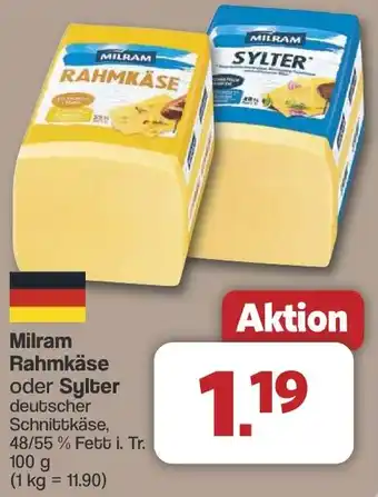 Famila Nord West Milram Rahmkäse oder Sylter Angebot