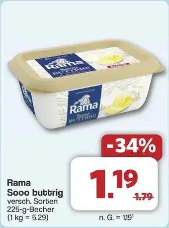 Famila Nord West Rama Sooo buttrig Angebot