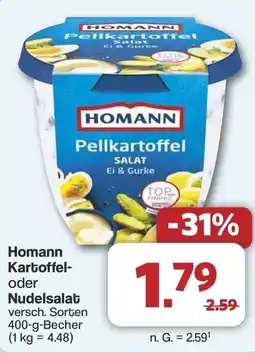 Famila Nord West Homann Kartoffel- oder Nudelsalat Angebot