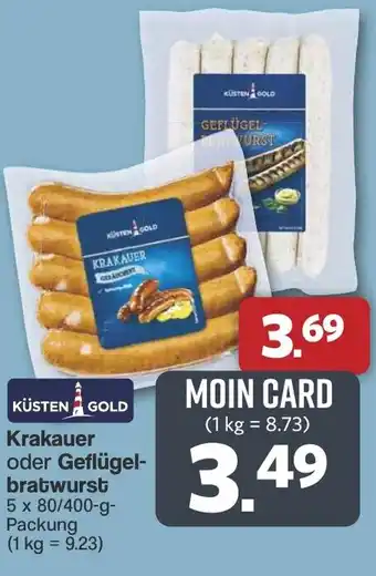 Famila Nord West KÜSTEN GOLD Krakauer oder Geflügel- bratwurst Angebot