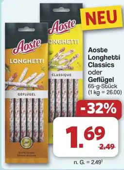 Famila Nord West Aoste Longhetti Classics oder Geflügel Angebot