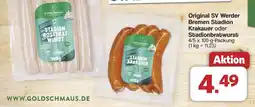 Famila Nord West Original SV Werder Bremen Stadion Krakauer oder Stadionbratwurst Angebot