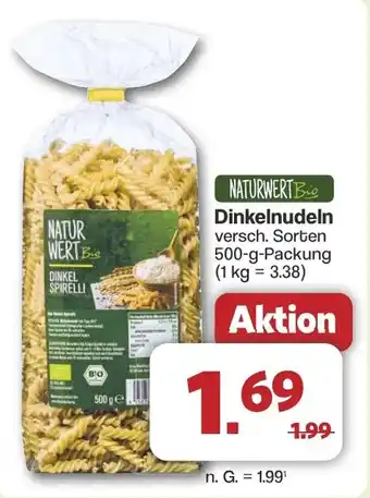 Famila Nord West NATURWERT B Dinkelnudeln Angebot