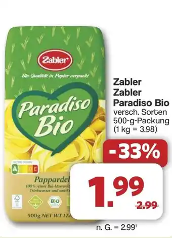 Famila Nord West Zabler Paradiso Bio Angebot
