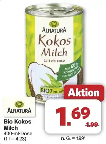 Famila Nord West ALNATURA Bio Kokos Milch Angebot