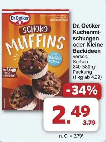 Famila Nord West Dr. Oetker Kuchenmi- schungen oder Kleine Backideen Angebot