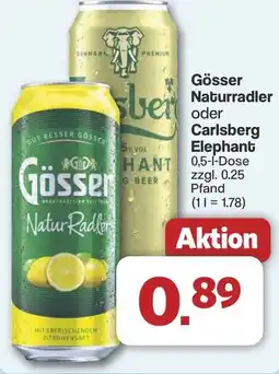 Famila Nord West Gösser Naturradler oder Carlsberg Elephant Angebot