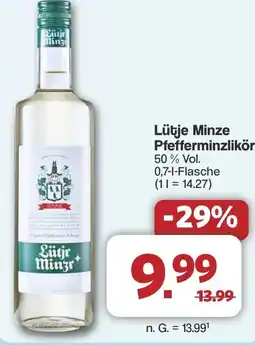 Famila Nord West Lütje Minze Pfefferminzlikör Angebot