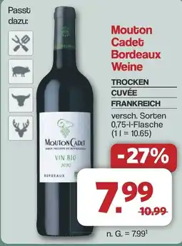 Famila Nord West Mouton Cadet Bordeaux Weine Angebot