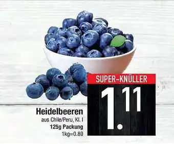 E-Center Heidelbeeren Angebot