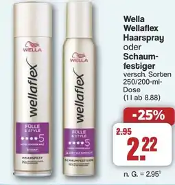 Famila Nord West Wella Wellaflex Haarspray oder Schaum- festiger Angebot