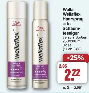 Famila Nord West Wella Wellaflex Haarspray oder Schaum- festiger Angebot