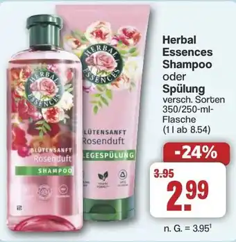 Famila Nord West Herbal Essences Shampoo oder Spülung Angebot