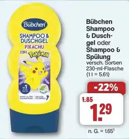 Famila Nord West Bübchen Shampoo & Dusch- gel oder Shampoo & Spülung Angebot