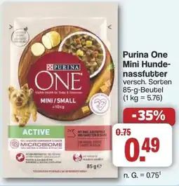 Famila Nord West Purina One Mini Hunde- nassfutter Angebot
