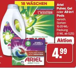Famila Nord West Ariel Pulver, Gel oder All-in-1 Pods Angebot