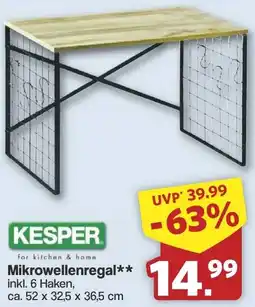 Famila Nord West KESPER Mikrowellenregal Angebot