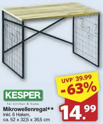 Famila Nord West KESPER Mikrowellenregal Angebot