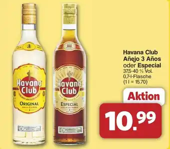 Famila Nord West Havana Club Añejo 3 Años oder Especial Angebot