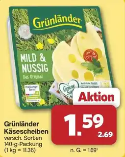 Famila Nord West Grünländer Käsescheiben Angebot