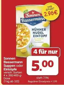 Famila Nord Ost Sonnen Bassermann Suppen oder Eintöpfe Angebot