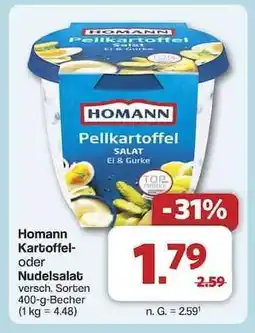 Famila Nord Ost Homann Kartoffel- oder Nudelsalat Angebot