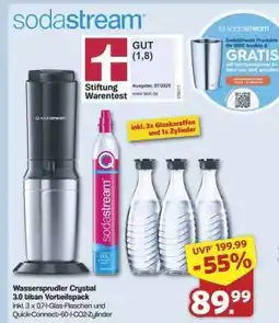 Famila Nord Ost sodastream Wassersprudler Crystal 3.0 titan Vorteilspack Angebot