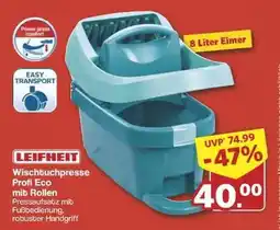 Famila Nord Ost LEIFHEIT Wischtuchpresse Profi Eco mit Rollen Angebot