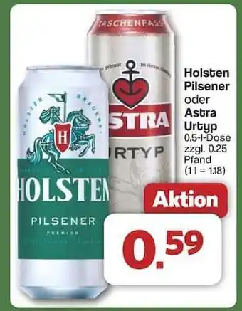 Famila Nord Ost Holsten Pilsener oder Astra Urtyp Angebot