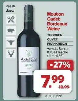 Famila Nord Ost Mouton Cadet Bordeaux Weine Angebot