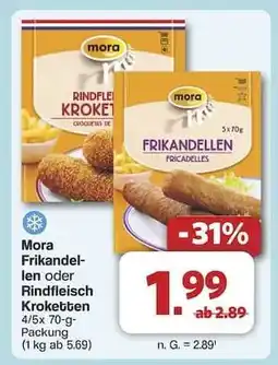 Famila Nord Ost Mora Frikandellen oder Rindfleisch Kroketten Angebot