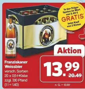 Famila Nord Ost Franziskaner Weissbier Angebot