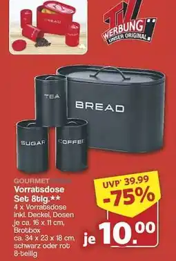 Famila Nord Ost GOURMET Vorratsdose Set 8tlg Angebot