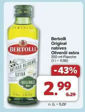 Famila Nord Ost Bertolli Original natives Olivenöl extra Angebot