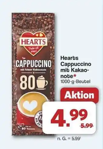 Famila Nord Ost Hearts Cappuccino mit Kakaonote Angebot