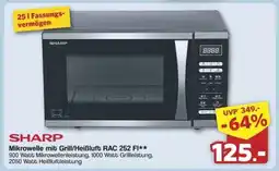 Famila Nord Ost SHARP Mikrowelle mit Grill/Heißluft RAC 252 F Angebot