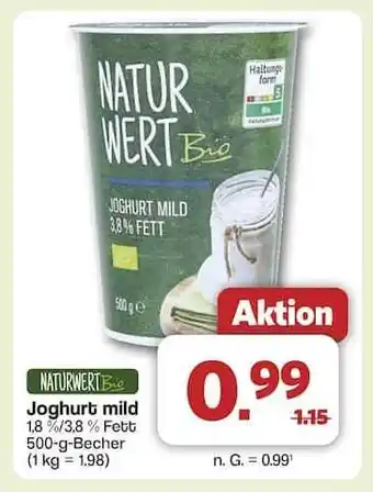 Famila Nord Ost NATURWERT Bio Joghurt mild Angebot