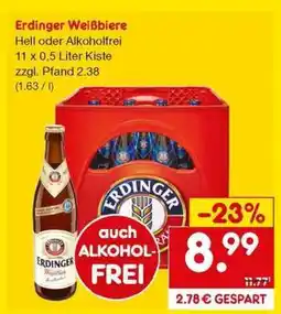 Netto Marken-Discount Erdinger Weißbiere Angebot