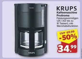 Famila Nord Ost KRUPS Kaffeemaschine ProAroma Angebot