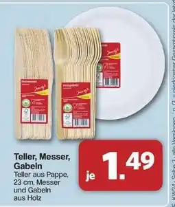 Famila Nord Ost Teller, Messer, Gabeln Angebot