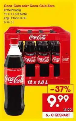 Netto Marken-Discount Coca-Cola oder Coca-Cola Zero Angebot