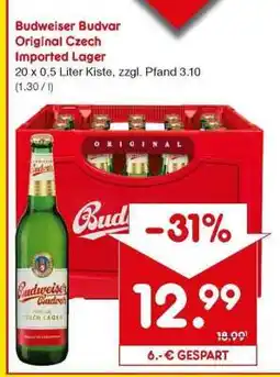 Netto Marken-Discount Budweiser Budvar Original Czech Imported Lager Angebot