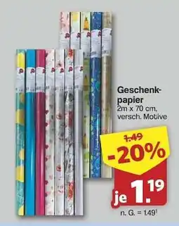 Famila Nord Ost Geschenkpapier Angebot