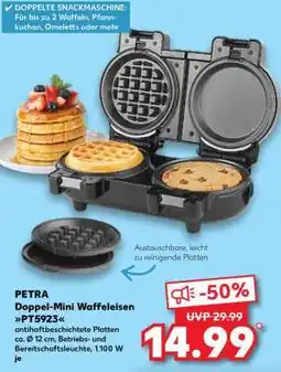 Kaufland PETRA Doppel-Mini-Waffeleisen PT5923 Angebot