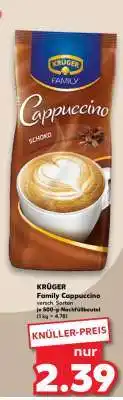 Kaufland KRÜGER Family-Cappuccino Angebot