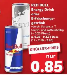 Kaufland RED BULL Energy Drink oder Erfrischungsgetränk Angebot
